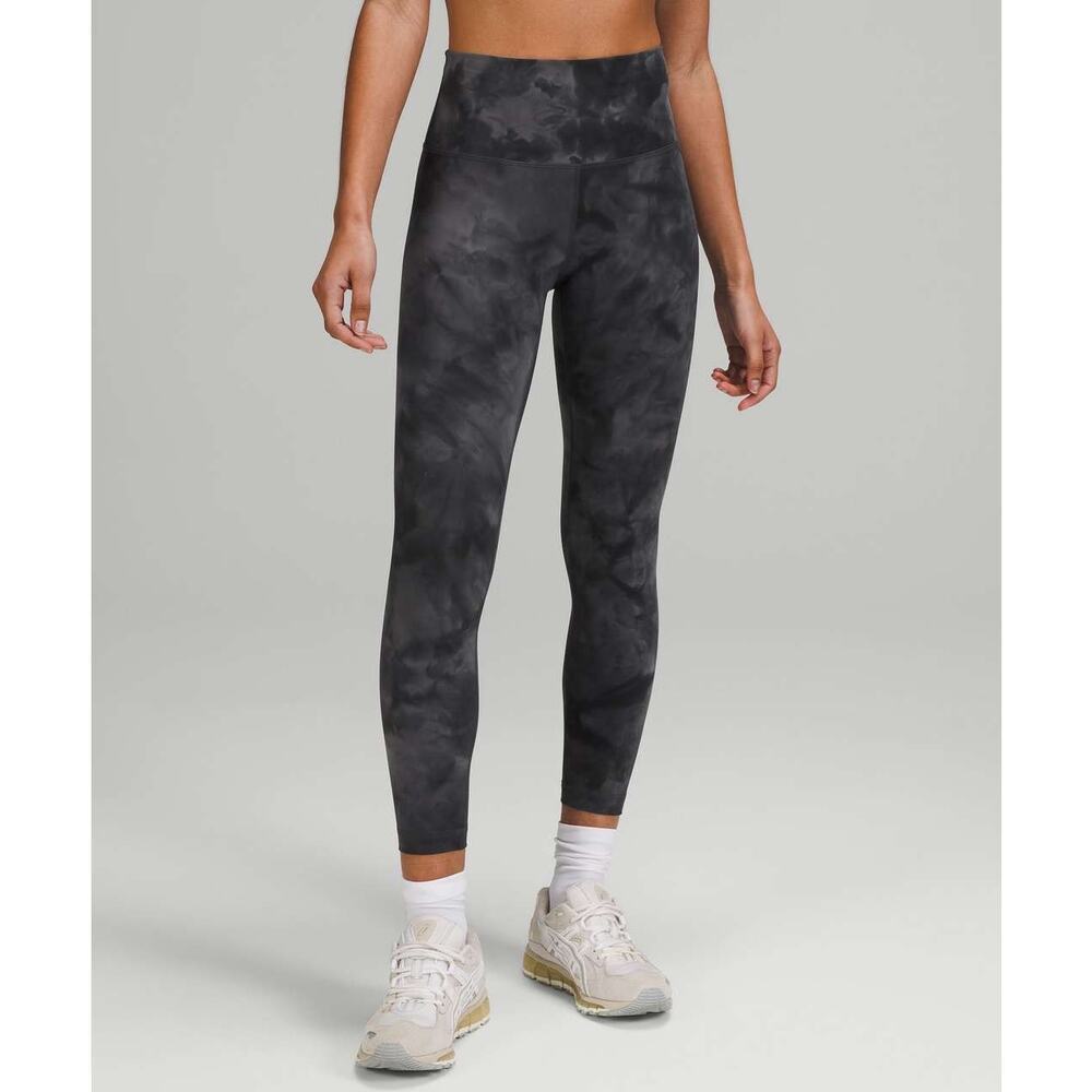 Lululemon Wunder Train High-Rise Tight 25" Size 2 Diamond Dye Gray *EUC